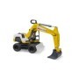 Bruder excavator galben